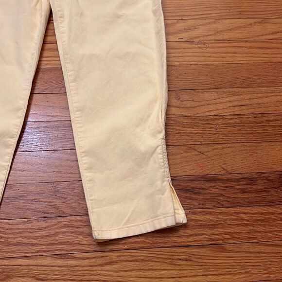 NWT Joie Mirenda Slim Crop Cargo Pants in pastel yellow Size 4 - Picture 5 of 9